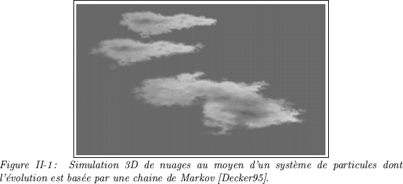 \begin{figure}
\centerline {\fbox{\epsfxsize=9.8cm \epsfbox{nuages1.eps}}}{\it F...
...nt l'volution est base par une chaine de Markov \cite{DECKER95}.}
\end{figure}