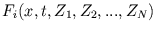 $ F_{i}(x, t, Z_{1}, Z_{2}, ..., Z_{N})$