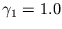 $ \gamma _{1} = 1.0$